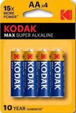 Pila Alcalinas LR6 1.5V AA Pack 4 Unidades