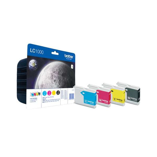Brother LC1000 Original Ink Cartridge Pack of 4 - LC1000VALBP