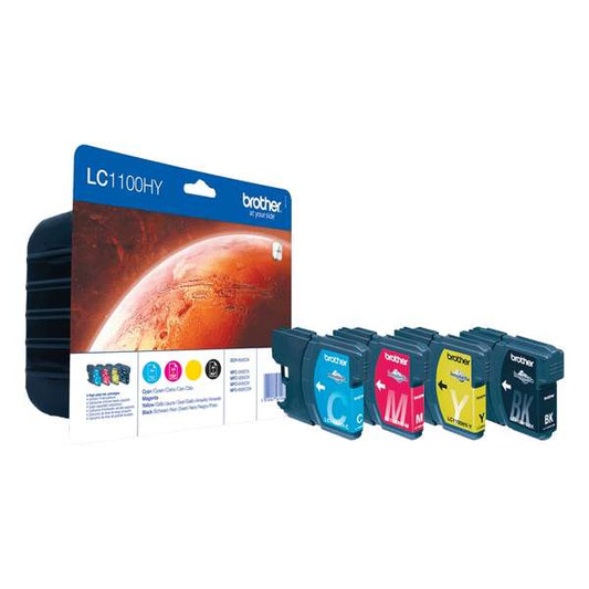 Brother LC1100XL 4-Pack Original Ink Cartridges - LC1100HYVALBP