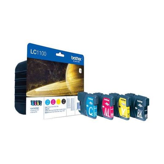 Brother LC1100 Original Ink Cartridge Pack of 4 - LC1100VALBP