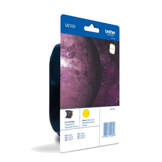 Brother LC1220 Yellow Original Ink Cartridge - LC1220YBP