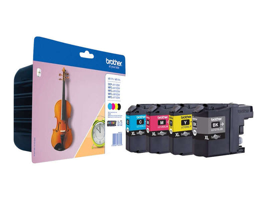 Brother LC127XL/LC125XL 4-Pack Original Ink Cartridges - LC127XLVALBP