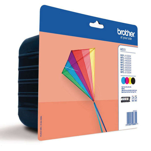 Brother LC223 4-Pack Original Ink Cartridges - LC223VALBP