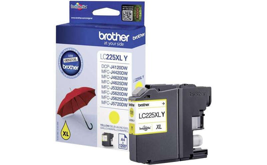 Brother LC225XL Yellow Original Ink Cartridge - LC225XLYBP