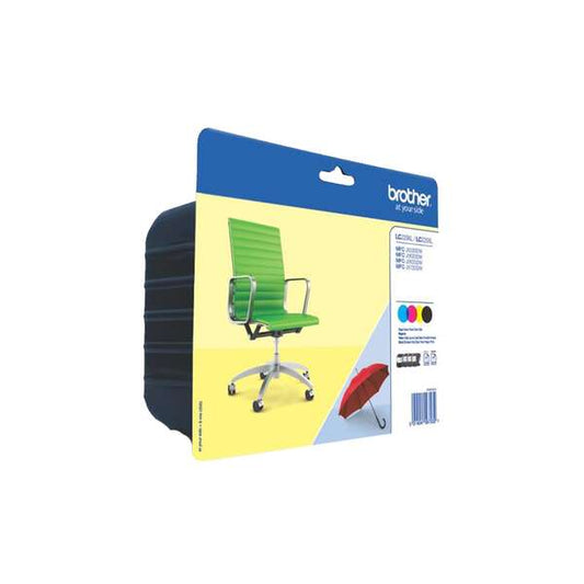 Brother LC229XL/LC225XL 4-Pack Original Ink Cartridges - LC229XLVALBP