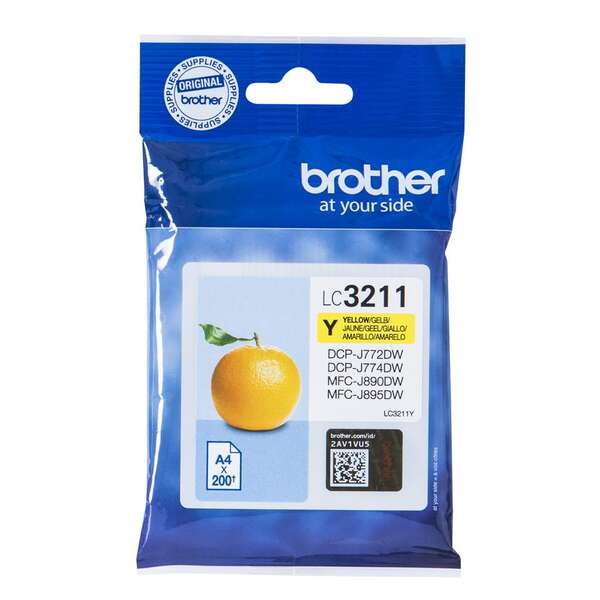 Brother LC3211 Yellow Original Ink Cartridge - LC3211Y
