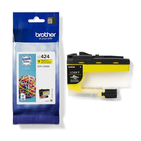 Brother LC424 Yellow Original Ink Cartridge - LC424Y