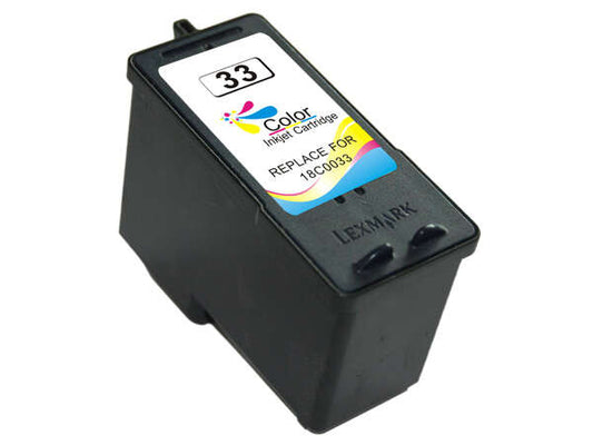 Lexmark 33 Color Generic Ink Cartridge - Replaces 18CX033E