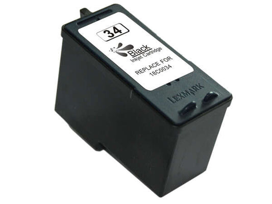 Lexmark 34 Black Generic Ink Cartridge - Replaces 18C0034E