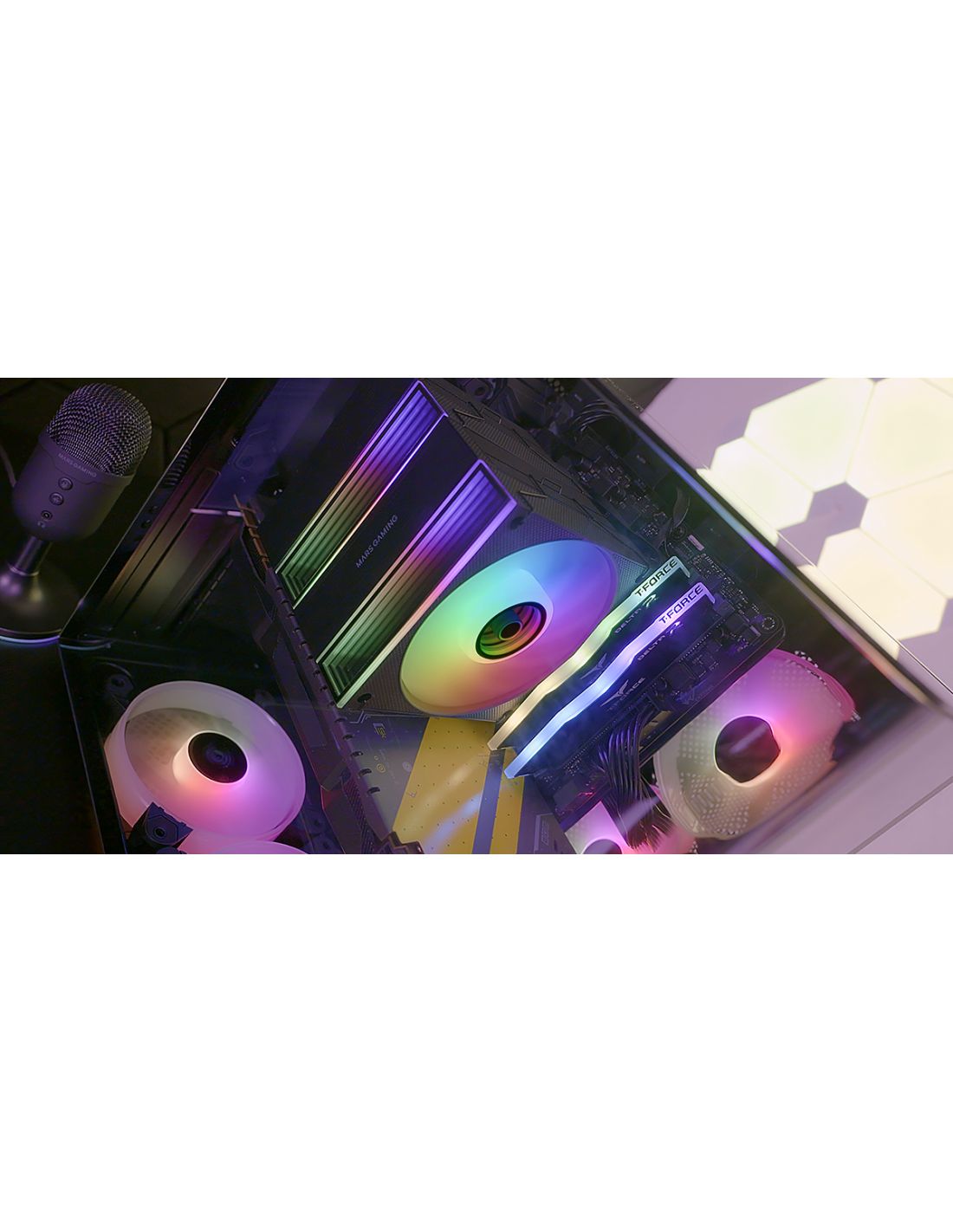 Ventilador CPU Mars Gaming ARGB 2x120mm