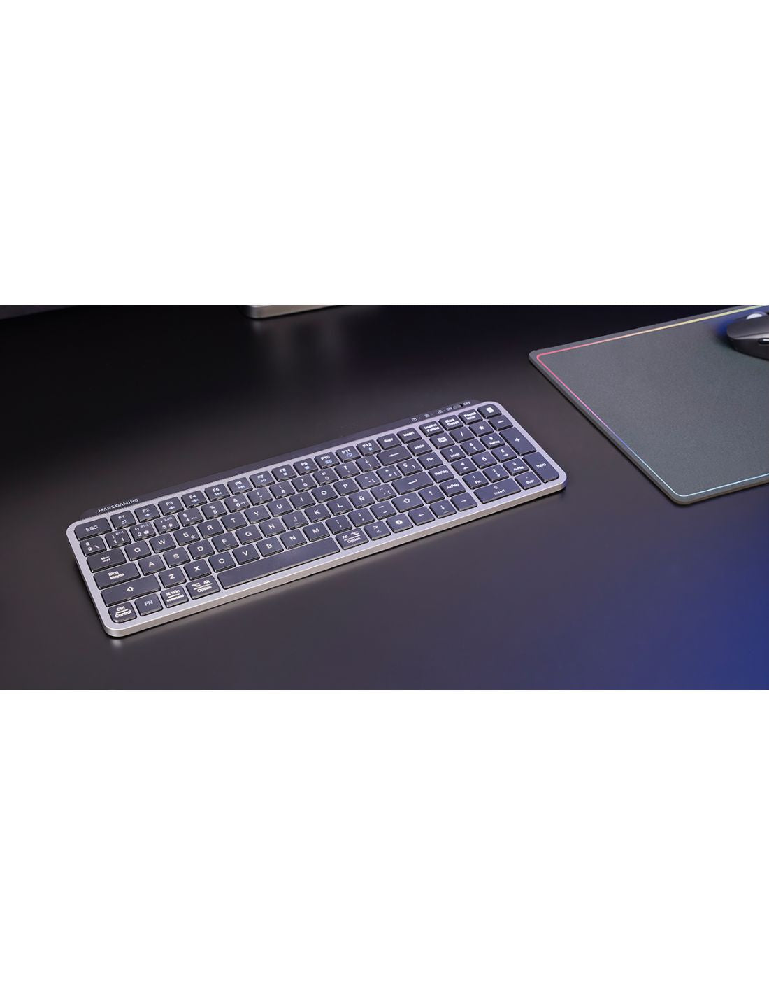 Teclado Mars Gaming Bluetooth Negro (MKSILENKEYSES)