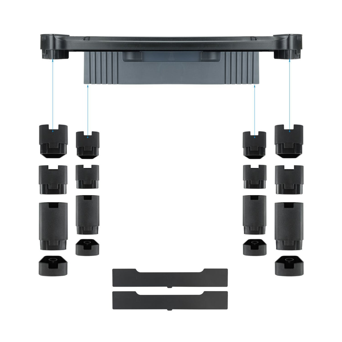 Soporte Elevador TOOQ Multiusos Cajón Negro (MMPSSD01)