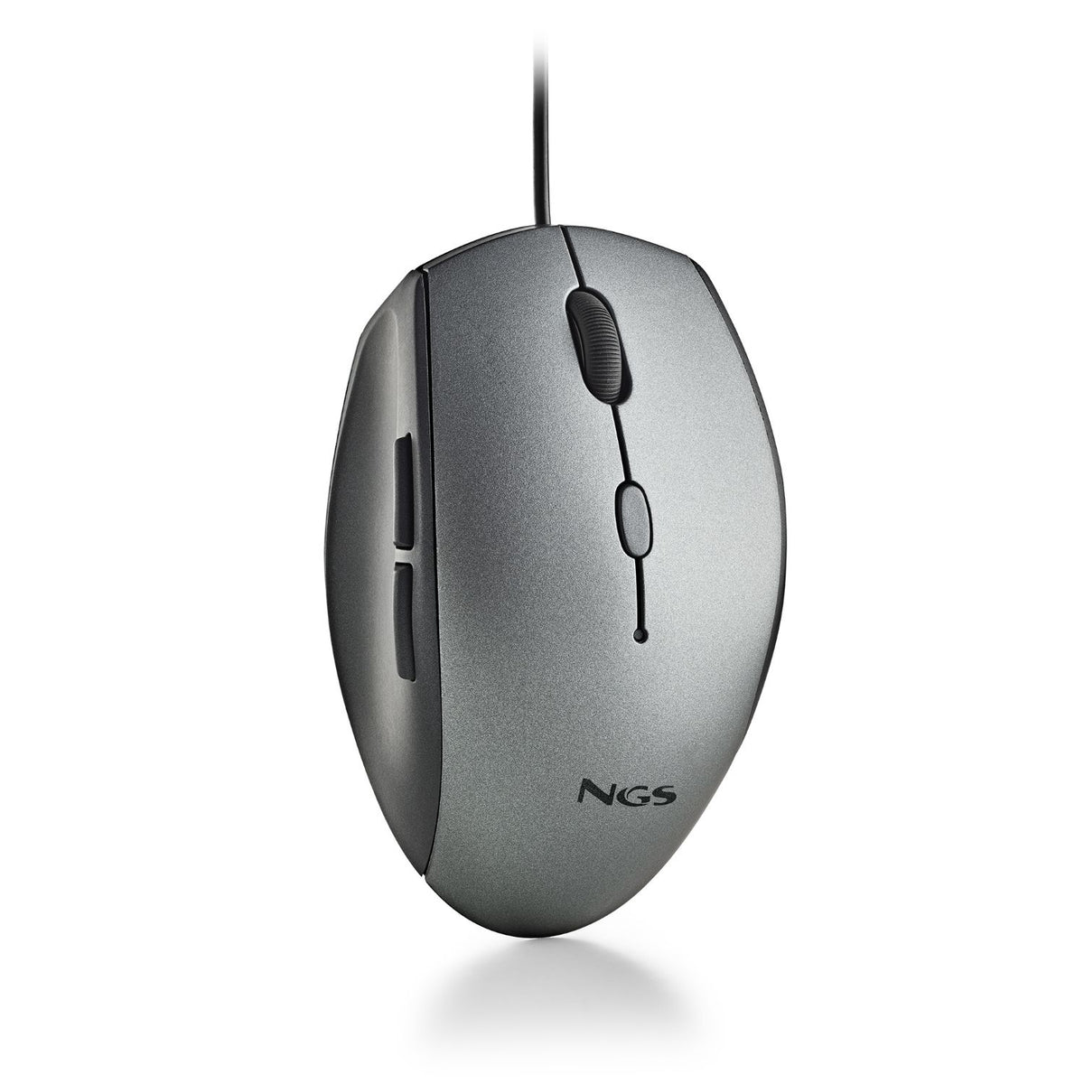 Ratón NGS Ergonómico Óptico USB 1600dpi Gris (MOTHGRAY)