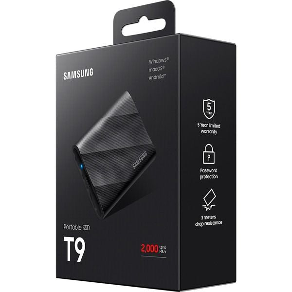 SSD Samsung T9 1Tb USB-C 3.1 Negro (MU-PG1T0B/EU)