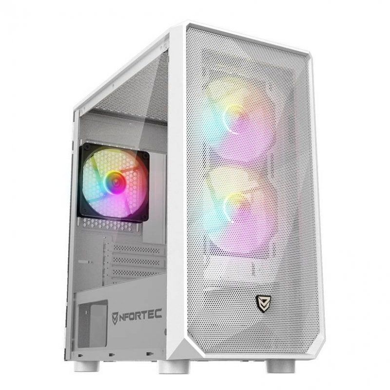 Caja Nfortec Dys USB 3.0 mATX ITX Blanca (NF-CS-DYS-W)