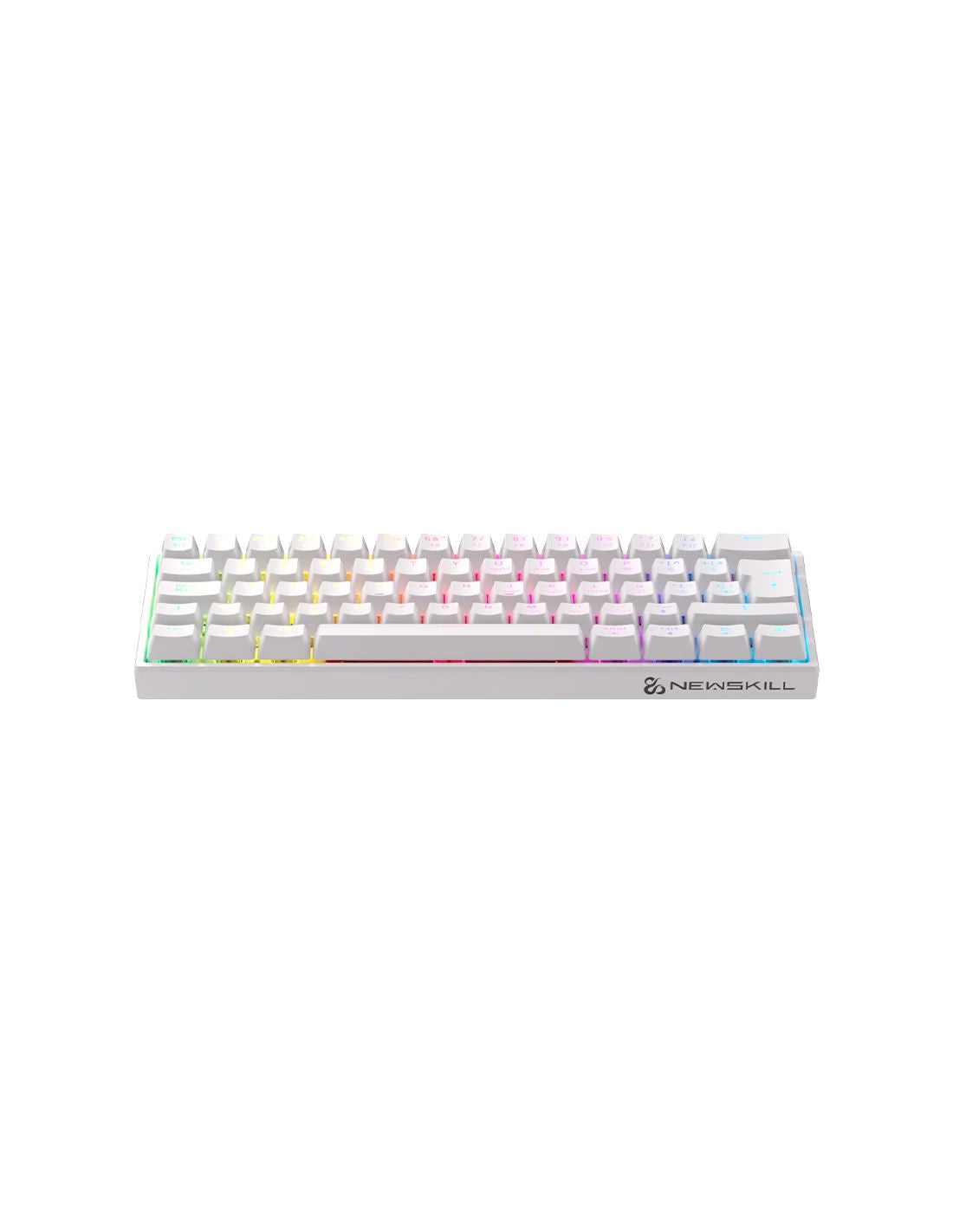Teclado Newskill Pyros V2 RGB BT Blanco (NS-KB-PYROSV2)