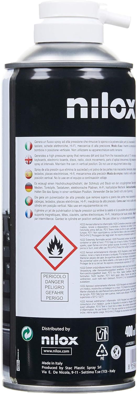 Spray Aire Comprimido NILOX 400ml (NXA02061-1)