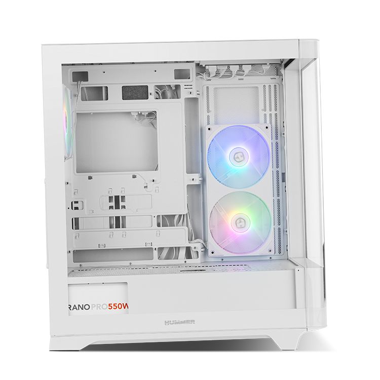 Caja Gaming NOX Ether ATX ITX Blanca (NXHUMMERETHERWH)