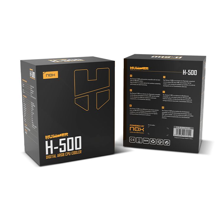 Ventilador NOX H-500 ARGB 12cm (NXHUMMERH500)