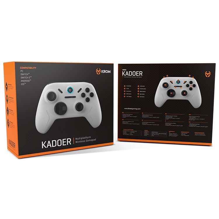 GamePad KROM Kadoer Wireless Blanco (NXKROMKADOERWH)