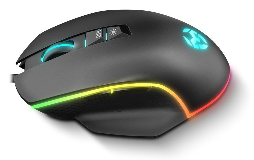 Ratón Gaming KROM Keos RGB USB-A Negro (NXKROMKEOS)