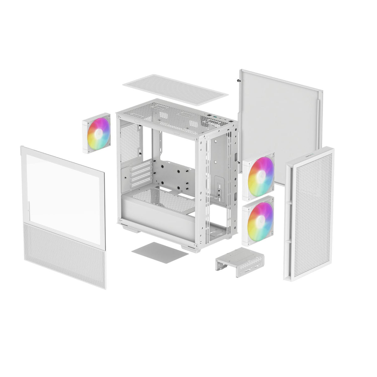 Caja DeepCool ARGB mATX Blanca (R-CH360-WHAPE3-G-1)