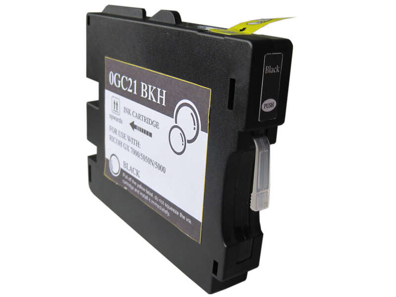 Ricoh GC21K Black Pigmented Ink Cartridge Generic - Replaces 405532/405536
