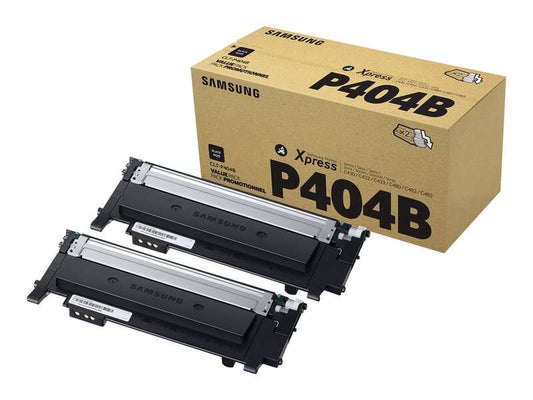 Samsung CLT-K404S Black 2-Pack Original Toner Cartridges - SU364A