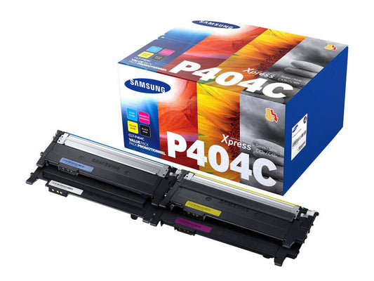 Samsung CLT-P404C 4-Pack Original Toner Cartridges - SU365A