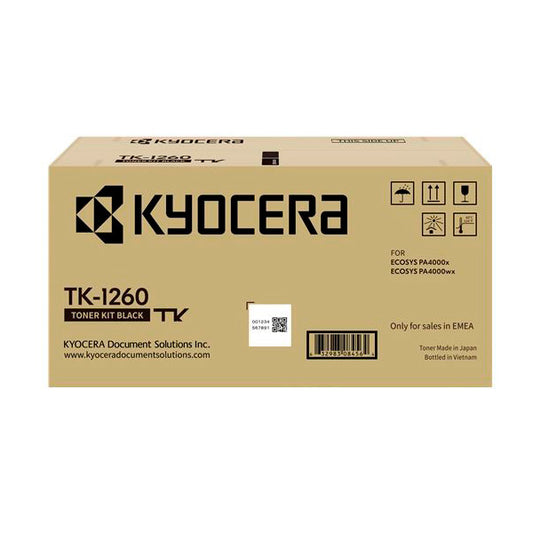 Kyocera TK1260 Black Original Toner Cartridge - 1T0C150NL0