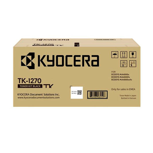 Kyocera TK1270 Black Original Toner Cartridge - 1T0C140NL0