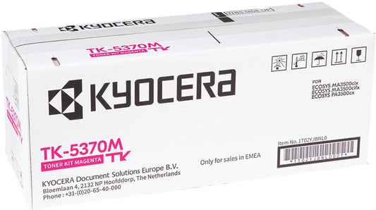 Kyocera TK5370 Magenta Original Toner Cartridge - 1T02YJBNL0/TK5370M
