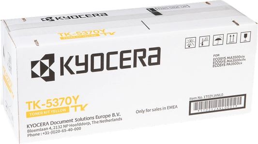 Kyocera TK5370 Yellow Original Toner Cartridge - 1T02YJANL0/TK5370Y