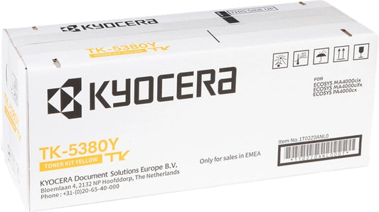 Kyocera TK5380 Yellow Original Toner Cartridge - 1T02Z0ANL0/TK5380Y