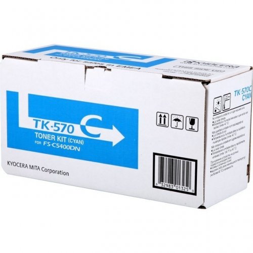 Kyocera TK570C Cyan Original Toner Cartridge - 1T02HGCEU0/TK570C