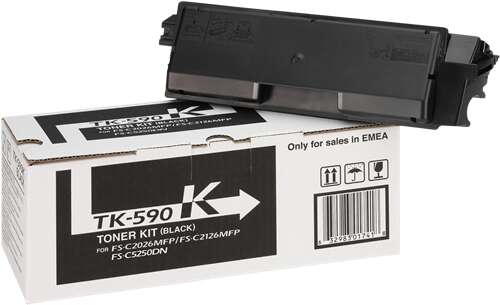 Kyocera TK590 Black Original Toner Cartridge - 1T02KV0NL0/TK590K