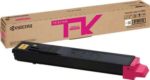 Kyocera TK8115 Magenta Original Toner Cartridge - 1T02P3BNL0/TK8115M