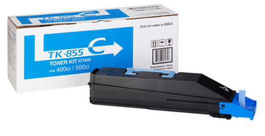 Kyocera TK855 Cyan Original Toner Cartridge - 1T02H7CEU0/TK855C