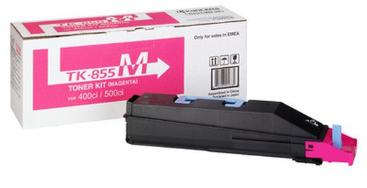 Kyocera TK855 Magenta Original Toner Cartridge - 1T02H7BEU0/TK855M