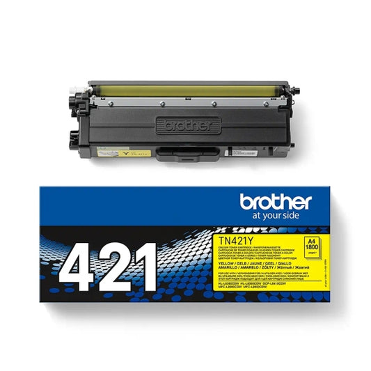 Brother TN421 Yellow Original Toner Cartridge - TN421Y