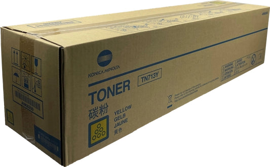 Konica Minolta TN713Y Yellow Original Toner Cartridge - TN713Y/A9K8250