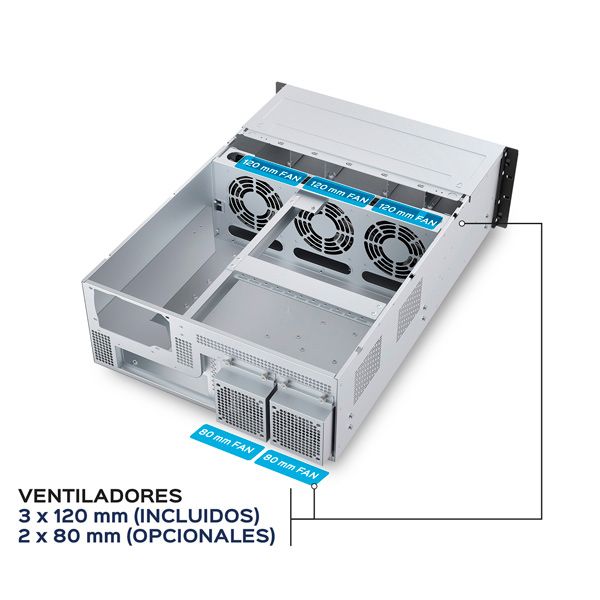 Servidor Rack UNYKA HSW4U6508 8 Bahías (UK80.40.6508)