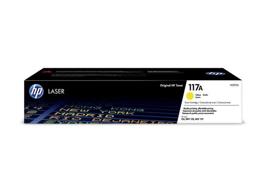 HP W2072A Yellow Original Toner Cartridge - 117A