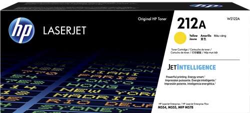HP W2122A Yellow Original Toner Cartridge - 212A