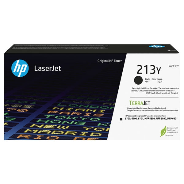 HP W2130Y Black Original Toner Cartridge - 213Y