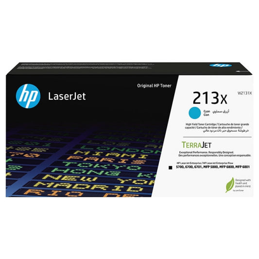 HP W2131X Cyan Original Toner Cartridge - 213X