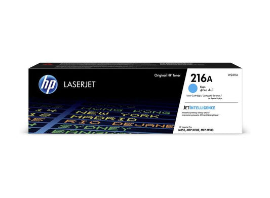 HP W2411A Cyan Original Toner Cartridge - 216A