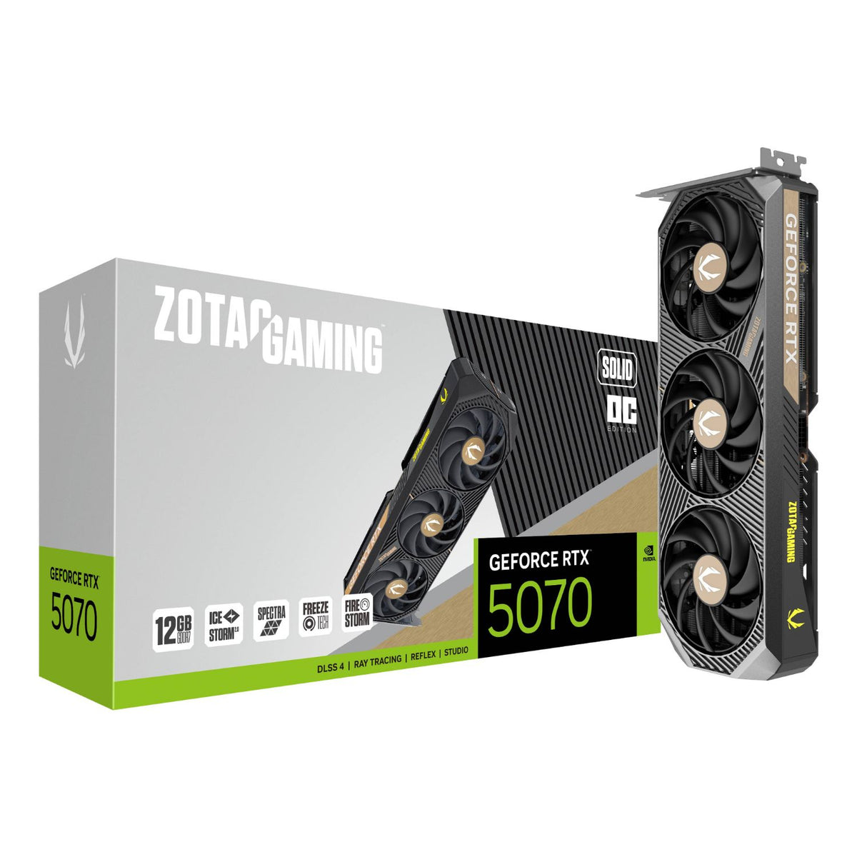 Zotac RTX5070 SOLID OC 12Gb GDDR7 (ZT-B50700J-10P)