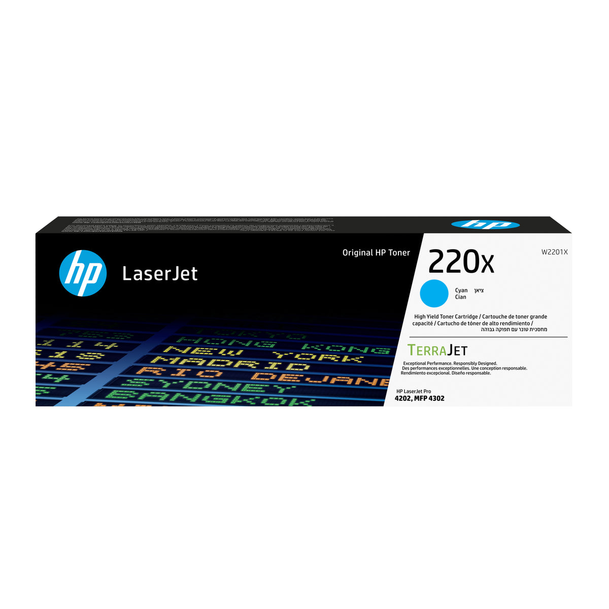 HP W2201X Cyan Cartucho de Toner Original - 220X. 5.500 Paginas