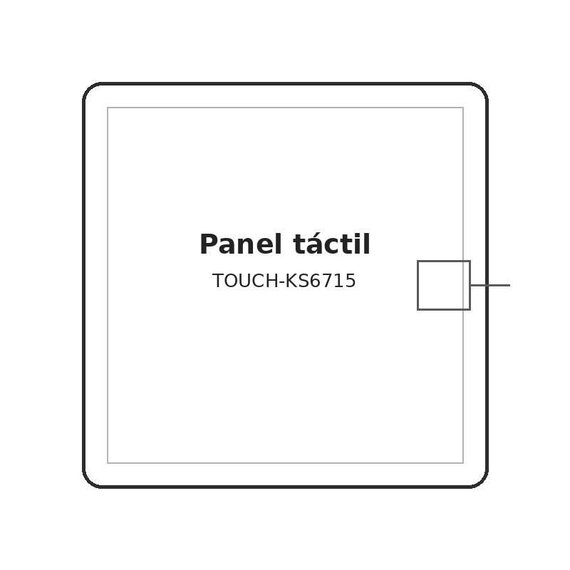 Panel táctil TOUCH-KS6715